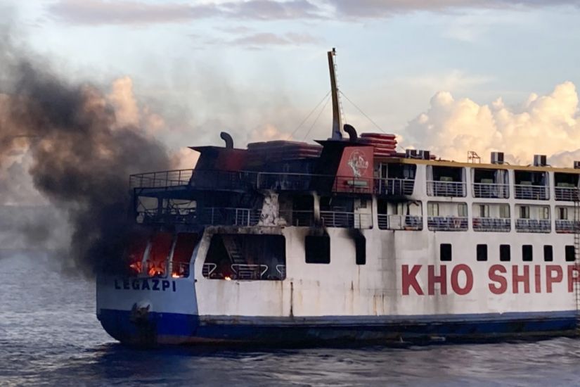 All 120 On Board Rescued After Philippines Ferry Catches Fire At Sea