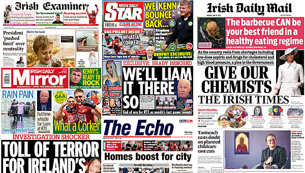 Laois Nationalist — What the papers say: Monday's front pages - Vimarsana News