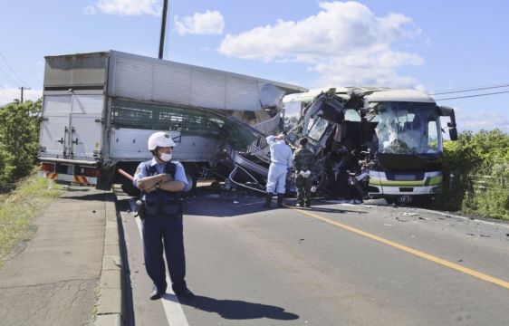 Five Killed After Truck Collides With Bus In Northern Japan