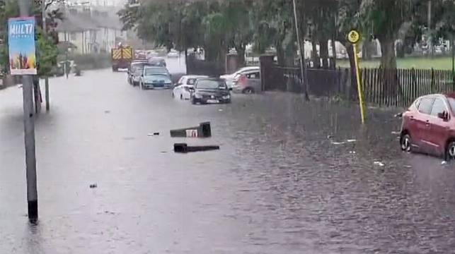 Thunderstorm Warning For Entire Country As Intense Rainfall Floods Parts Of Dublin