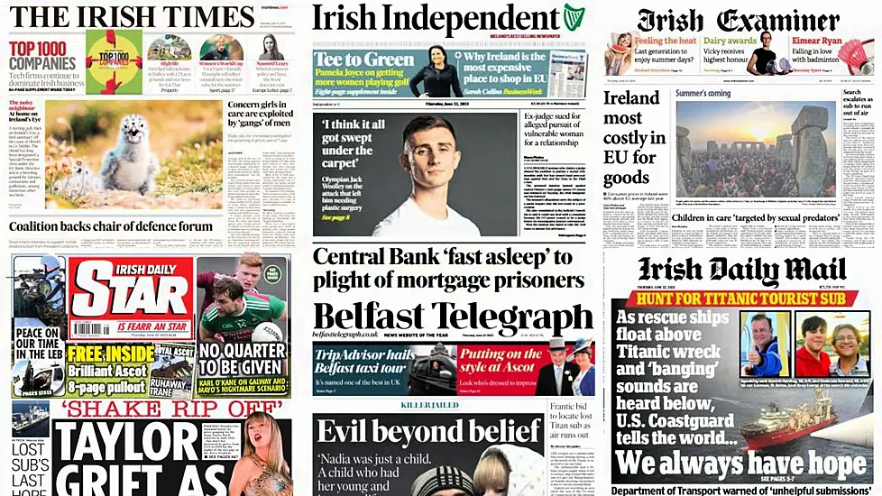 What The Papers Say: Thursday's Front Pages