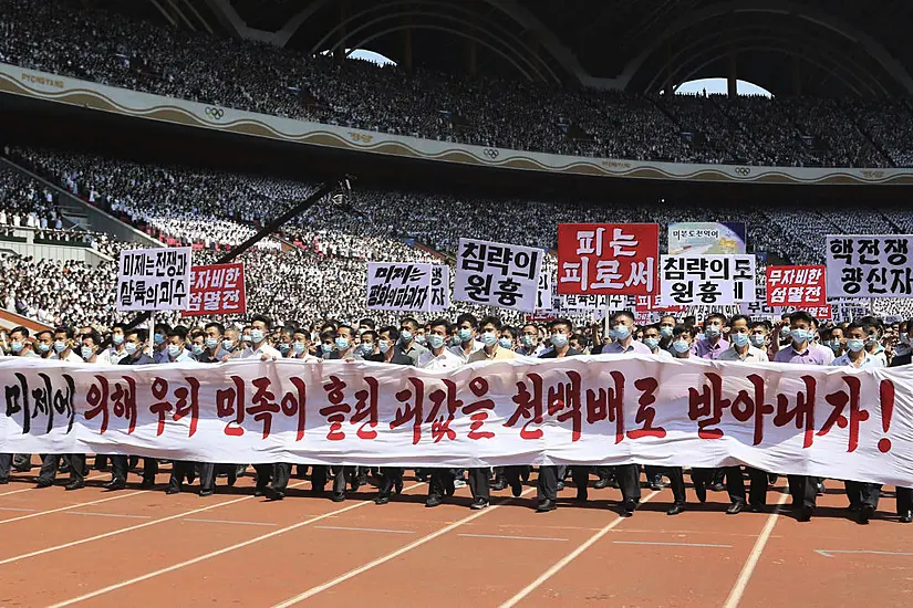 North Koreans Marks War Anniversary With Anti-Us Rallies