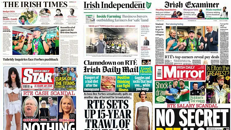 What The Papers Say: Tuesday's Front Pages