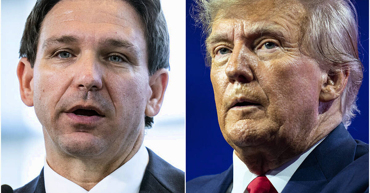 Donald Trump and Ron DeSantis look to woo New Hampshire voters