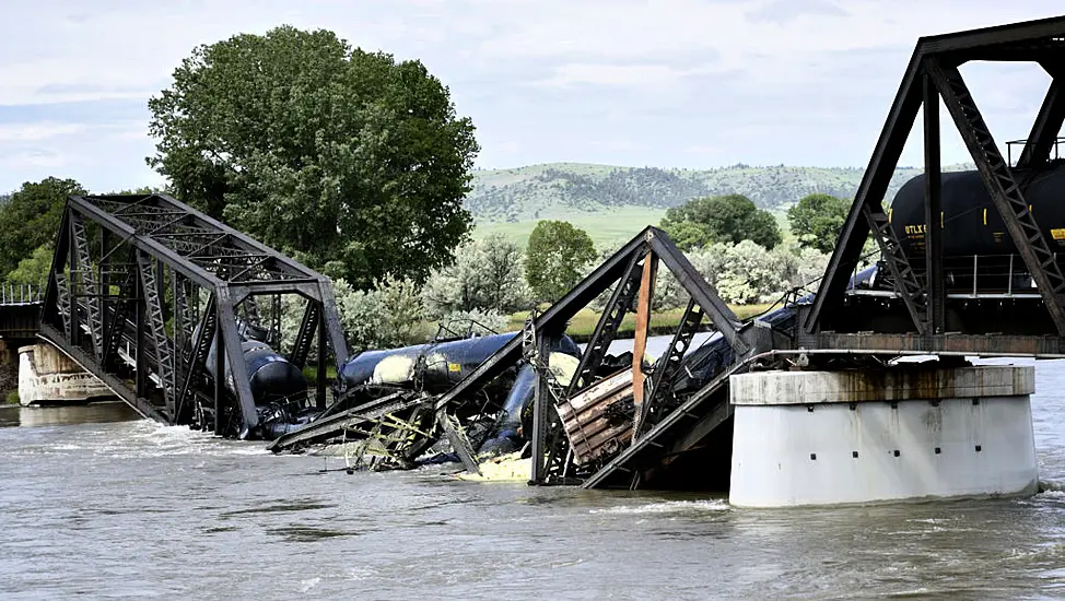 Clean-Up Begins After Train With Hazardous Load Falls Into Yellowstone River