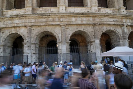 Italian Officials Vow To Catch Vandal Who Carved Name Into Colosseum Wall