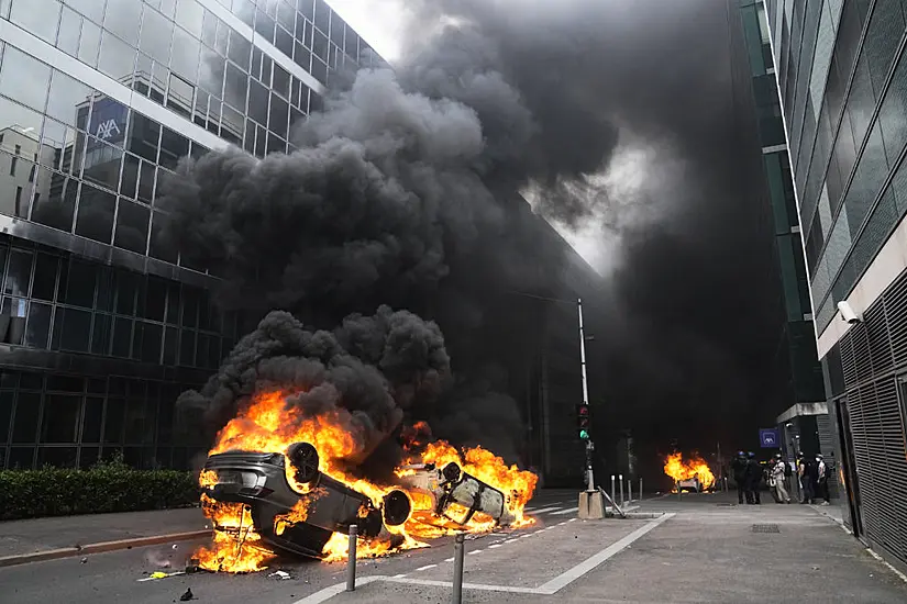 Thousands Of Police Deployed Across France As Clashes Continue After Shooting