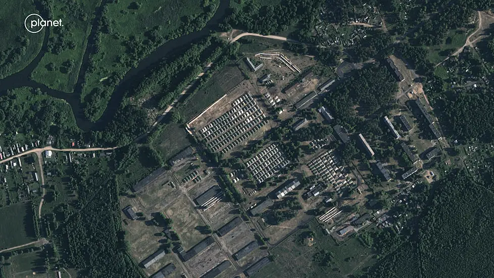 Satellite Photos Suggest Belarus Is Building Army Camp For Wagner Fighters