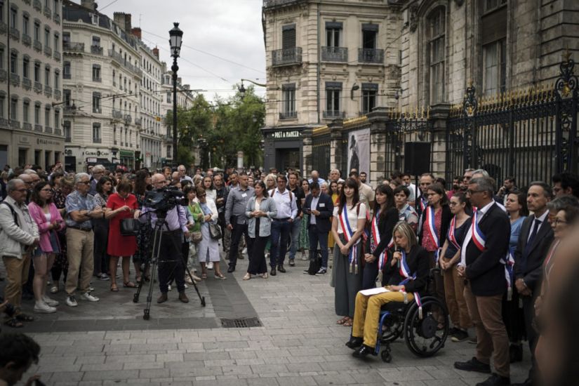 French Show Solidarity At Town Halls Targeted In Riots After Police Shooting