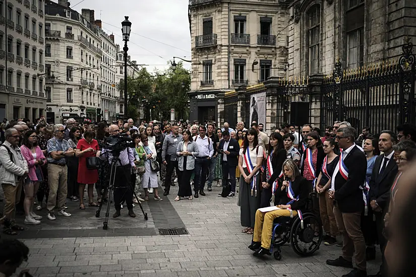 French Show Solidarity At Town Halls Targeted In Riots After Police Shooting