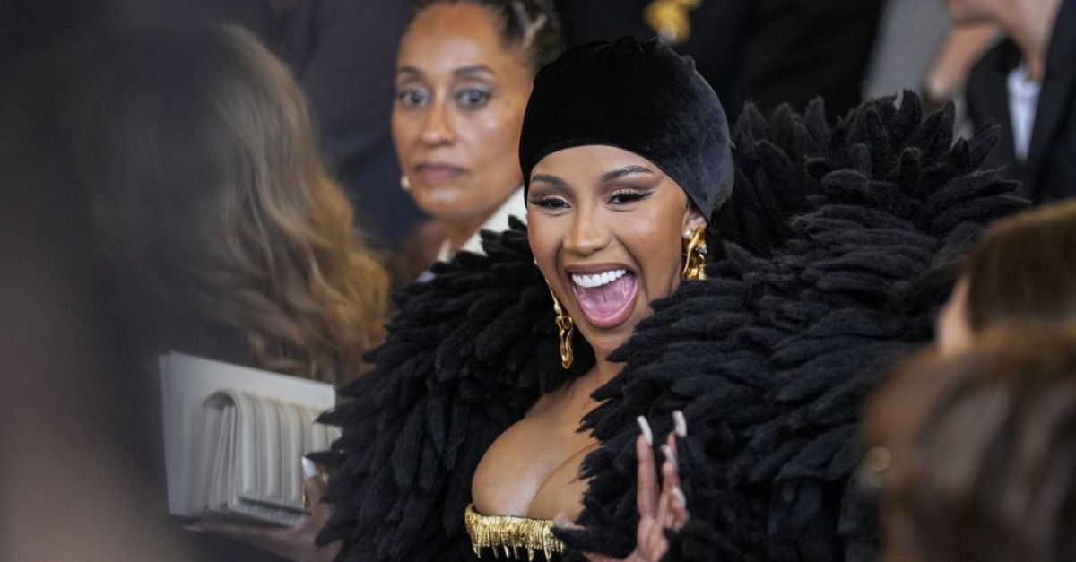 Cardi B Wears a Major Fall Shoe Trend on the Front Row at Chanel