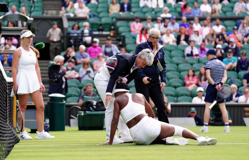 I Got Killed By The Grass – Venus Williams Suffers Nasty Fall In Wimbledon Loss