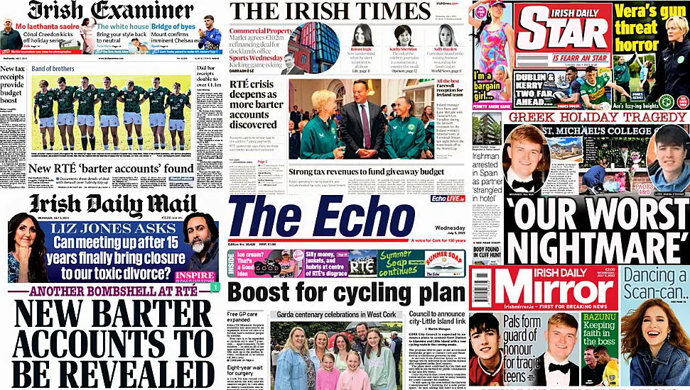 What The Papers Say: Wednesday's Front Pages