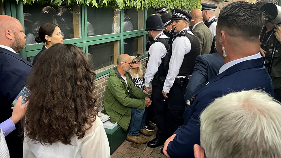 Just Stop Oil Protestors Disrupt Play At Wimbledon