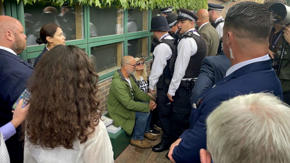 Just Stop Oil Protestors Disrupt Play At Wimbledon