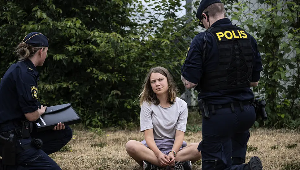 Greta Thunberg Charged With Disobeying Police During Climate Protest In Sweden