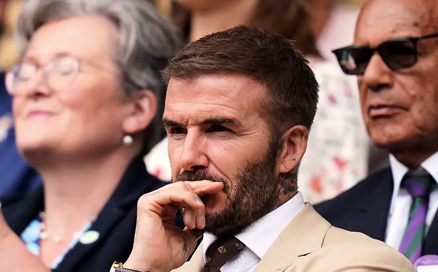 David Beckham And Bear Grylls Among Stars At Day Three Of Wimbledon