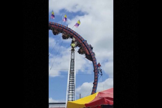 Riders Trapped Upside Down For Hours On Rollercoaster