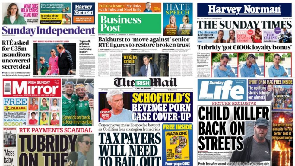 What The Papers Say: Sunday's Front Pages