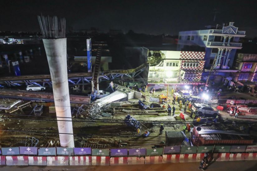Two Killed After Road Collapses In Bangkok