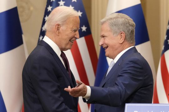 Biden Says Nato Is ‘More United Than Ever’ As He Celebrates New Member Finland