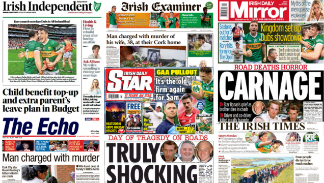 What The Papers Say: Monday's Front Pages