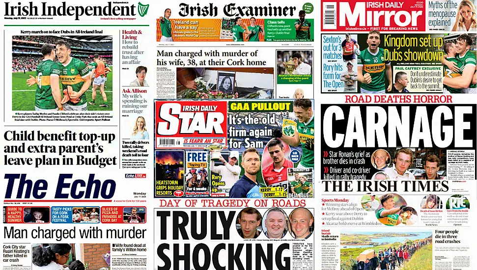 What The Papers Say: Monday's Front Pages