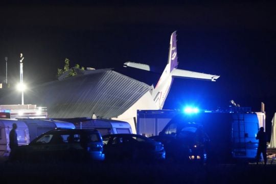 Five Killed As Small Plane Crashes Into Hangar During Bad Weather In Poland