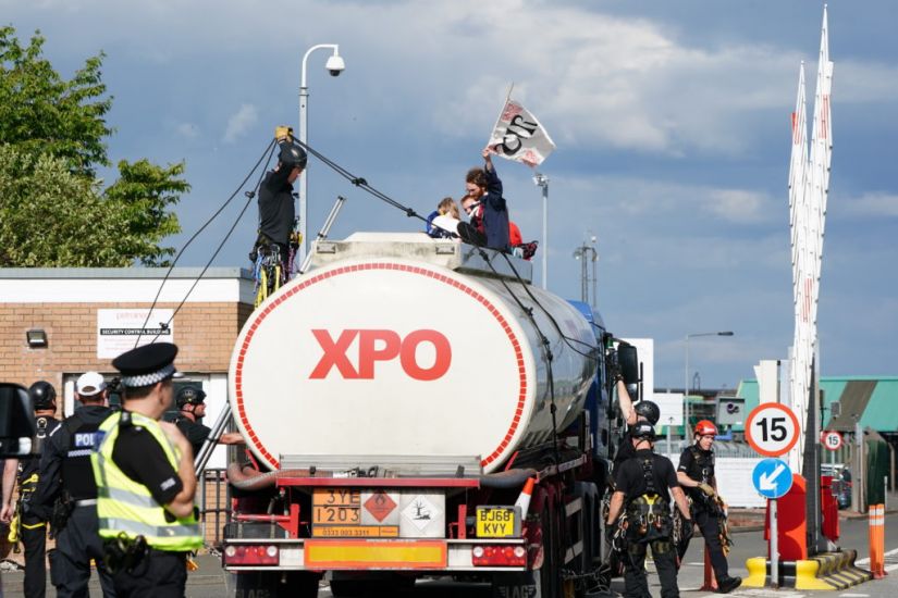 Police Arrest 20 Climate Activists During Protest Targeting Oil Refinery