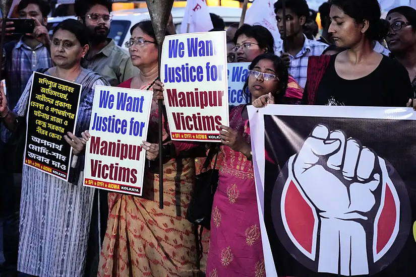 Thousands Protest Over Assault Of Women Paraded Naked In Indian Border State