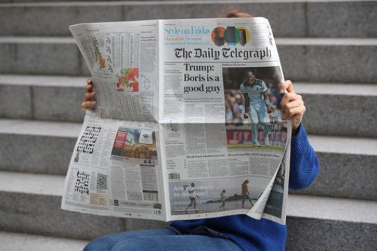 Britain's Telegraph Reports Rise In Subscriptions And Earnings