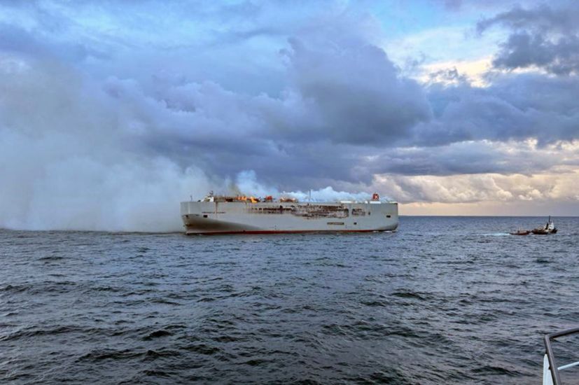Crew Member Dies As Fire On Ship Carrying 3,000 Cars Burns Out Of Control