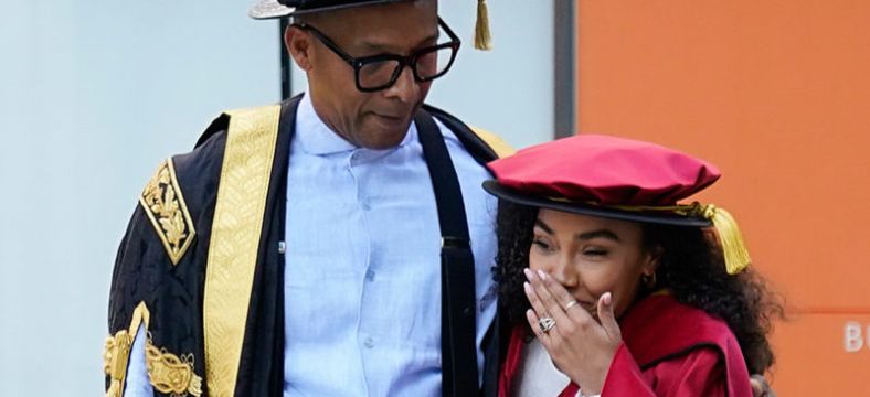 Leigh-Anne Pinnock Surprised By Flash Mob Before Collecting Honorary Doctorate
