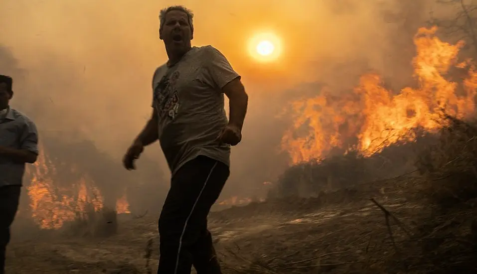 Greek Wildfires Reach Outskirts Of Athens