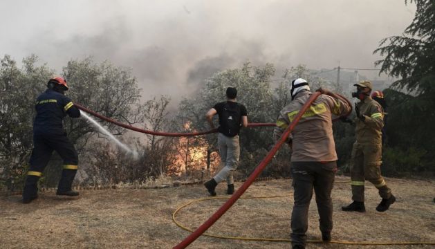 Wildfire Triggers Huge Explosions At Greek Air Force Ammunition Depot