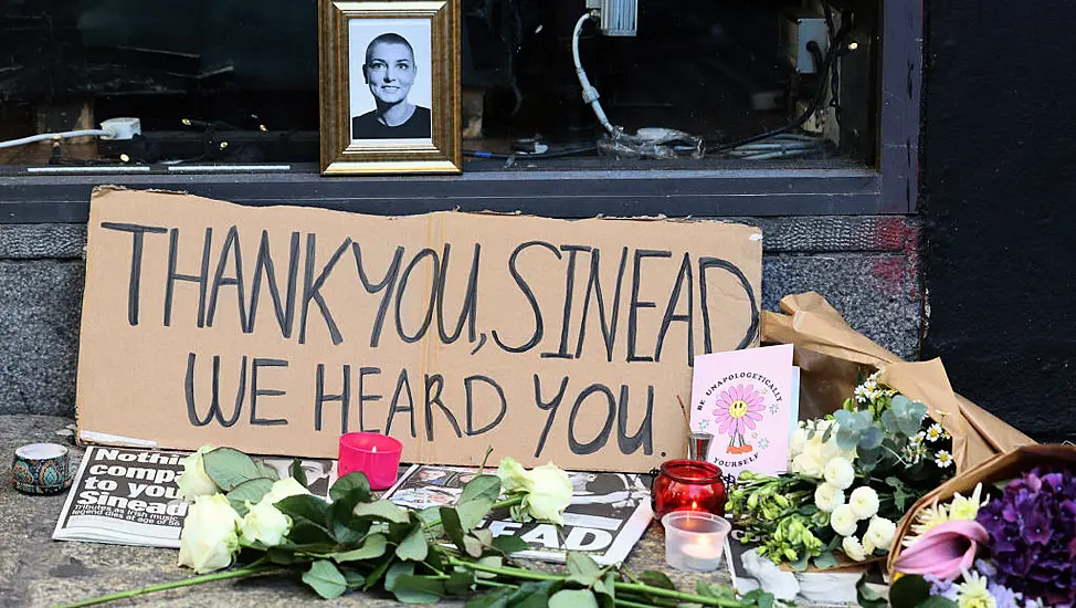 Vigil Held For Sinéad O’connor As Dozens Pay Tribute To ‘Beautiful Soul’