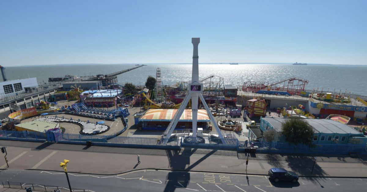 Riders left hanging vertically on tracks of 72ft rollercoaster in Essex