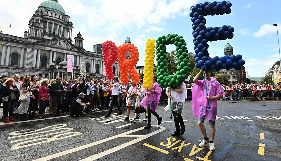 Thousands Take To The Streets Of Belfast For Pride Parade