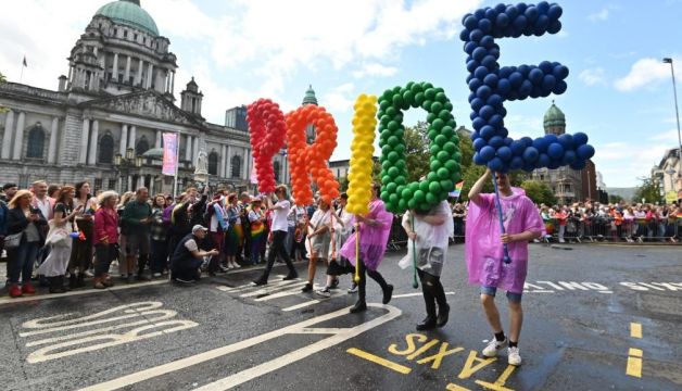 Thousands Take To The Streets Of Belfast For Pride Parade