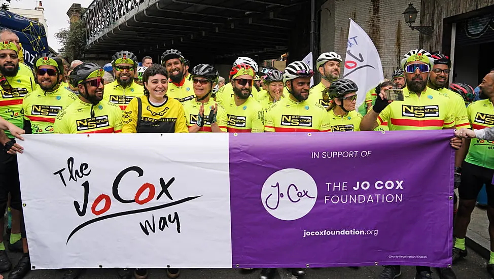 Parents Of Jo Cox Elated As Cyclists Cross Finish Line Of 288-Mile Bike Ride