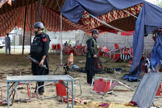 Is Claims Responsibility For Suicide Bombing At Rally That Killed 54 In Pakistan