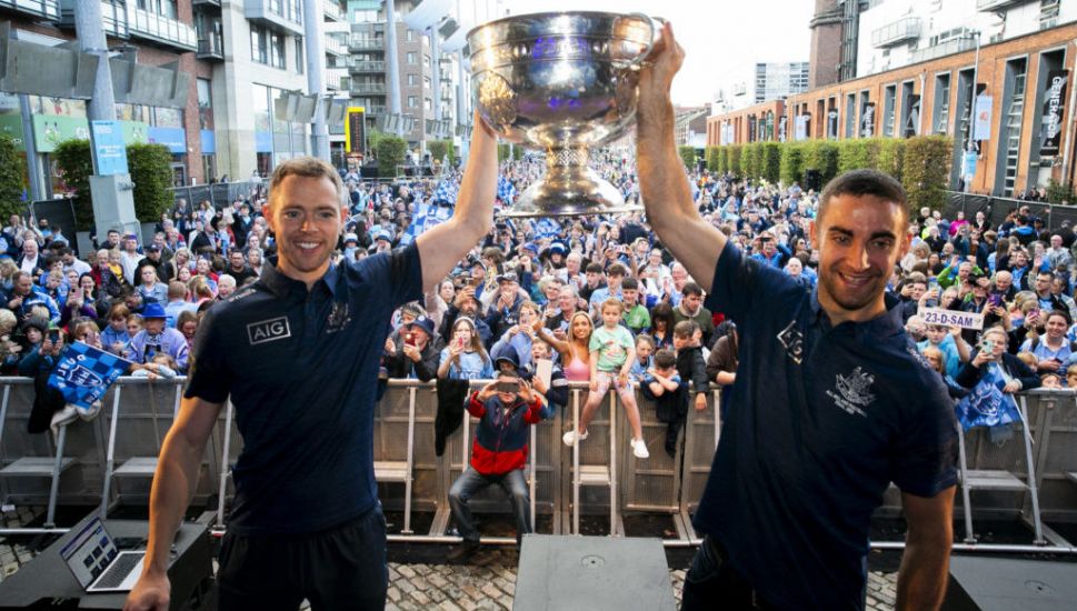 Hundreds Of Fans Celebrate Dublin's All-Ireland Title Win In Smithfield