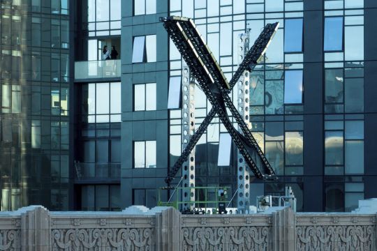 ‘X’ Sign Removed From The Former Twitter’s San Francisco Headquarters