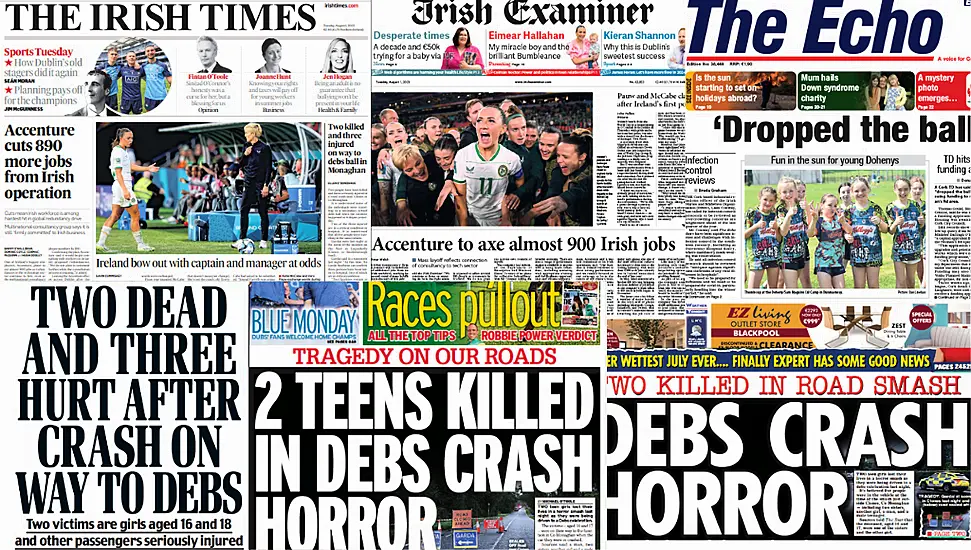 What The Papers Say: Tuesday's Front Pages