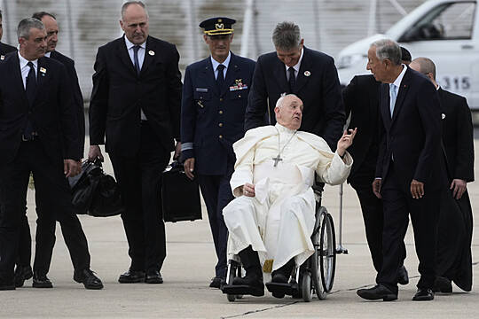 Pope Francis Arrives For World Youth Day Celebrations In Portugal