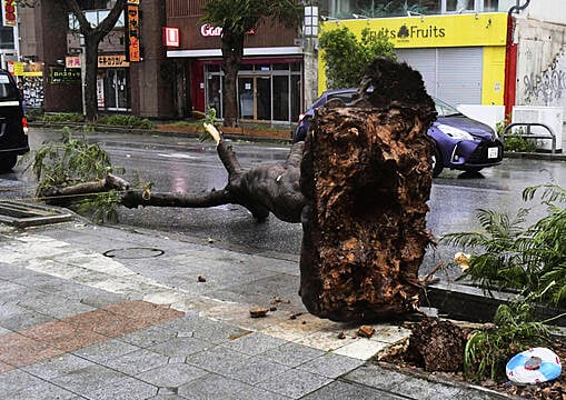 More Than 30 Injured As Powerful Typhoon Pounds Japan’s Okinawa