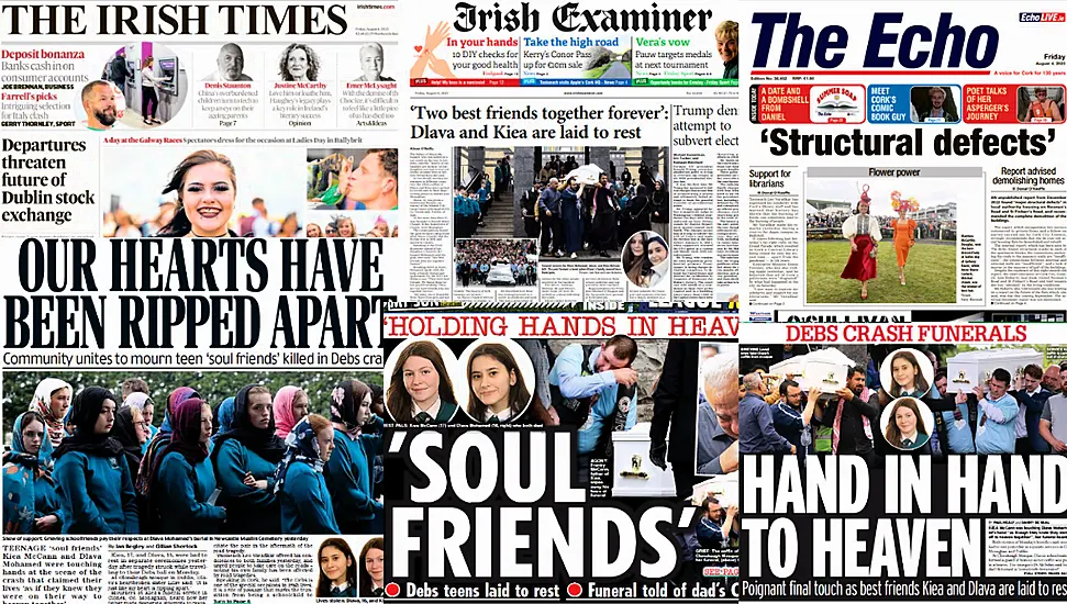 What The Papers Say: Friday's Front Pages