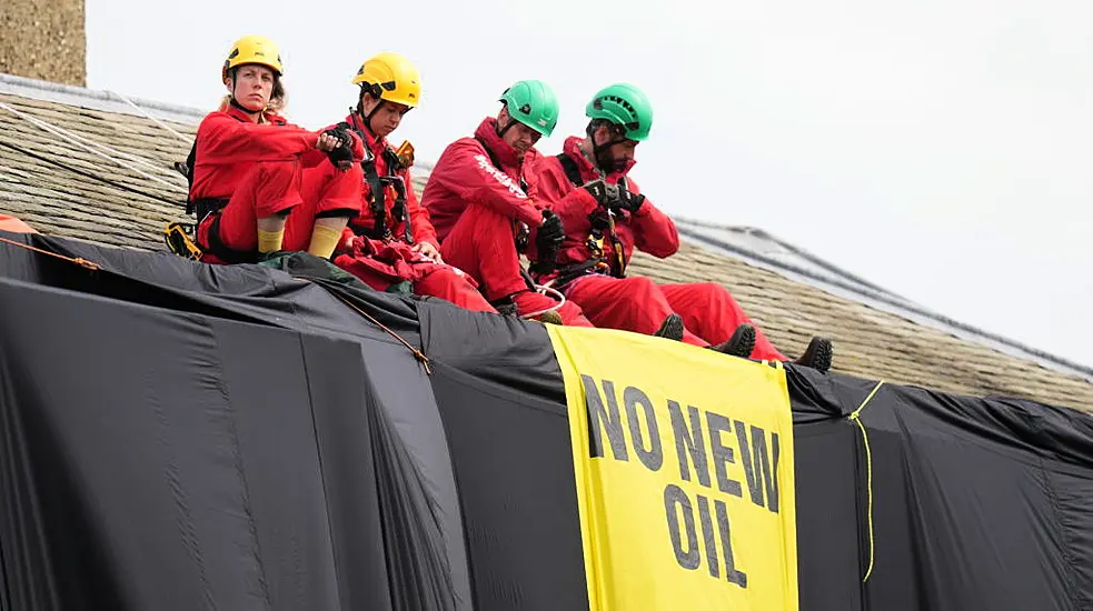 Greenpeace Protesters Bailed Following Roof-Top Protest At Rishi Sunak's Home