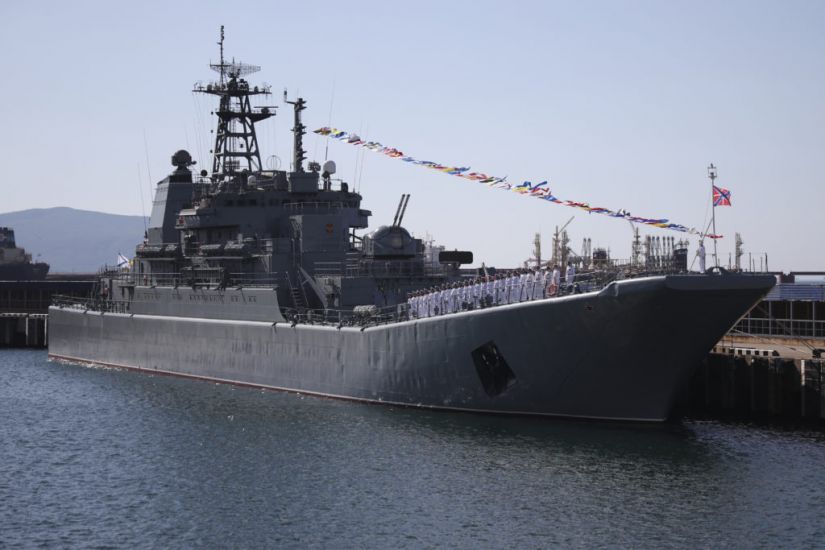 Drones Hit Naval Ship In Russian Port, Says Ukrainian Official