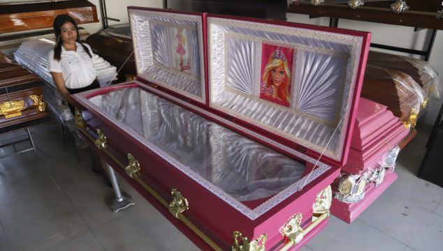 Funeral Home Offers Pink Coffins With Barbie Lining